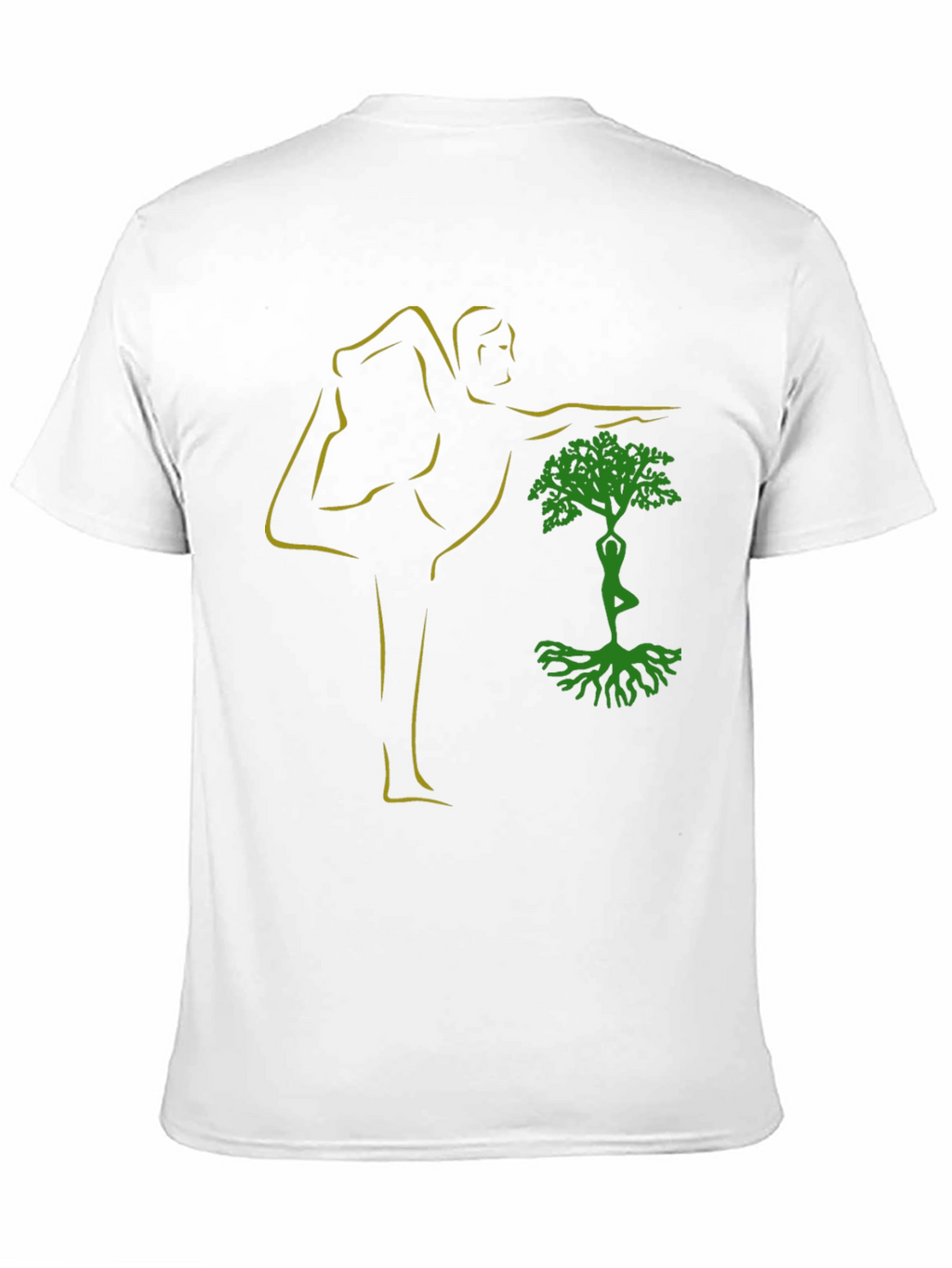 Yoga Tree Pose Graphic Black T-Shirt