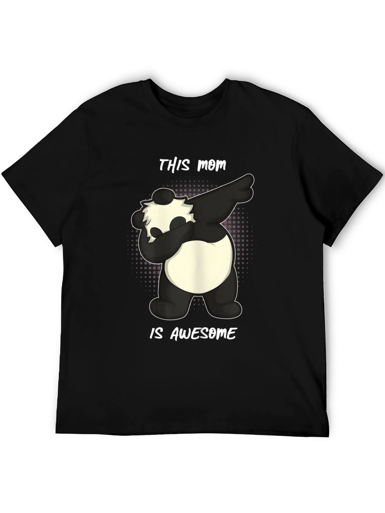 Awesome Mom Panda Bear Graphic T-Shirt