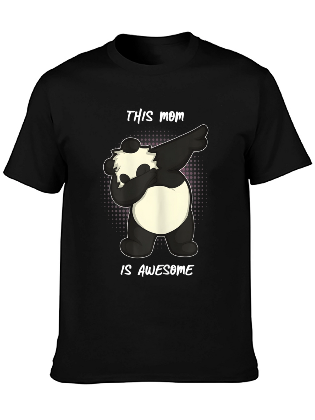 Awesome Mom Panda Bear Graphic T-Shirt