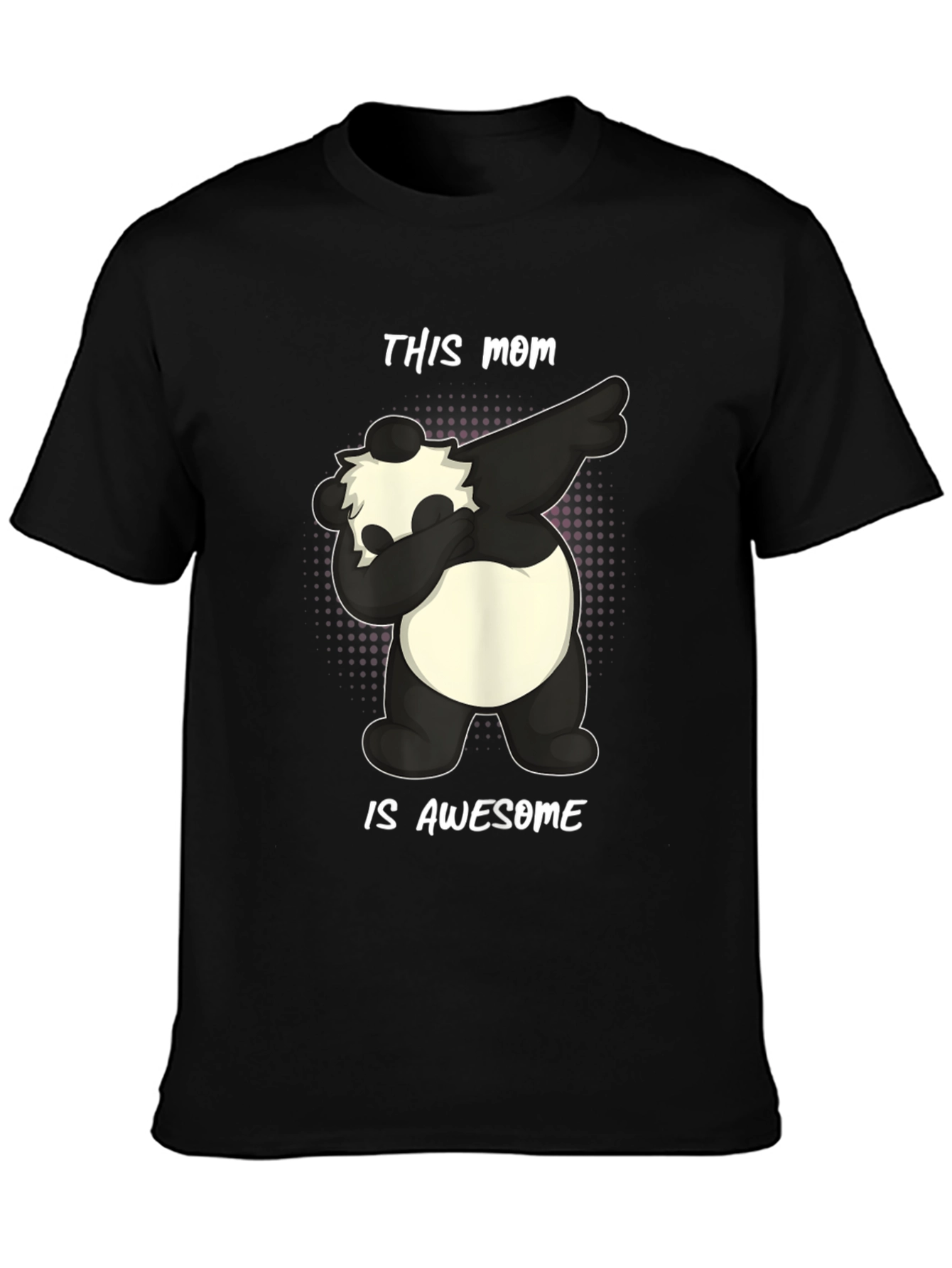 Awesome Mom Panda Bear Graphic T-Shirt