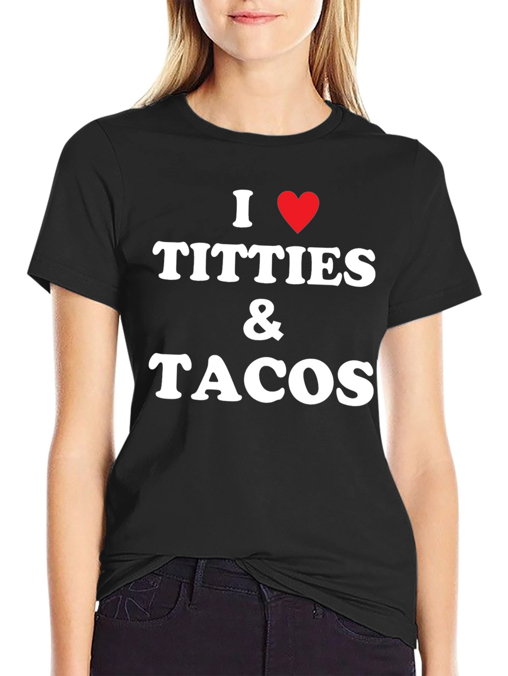 I Heart Titties & Tacos Graphic Tee