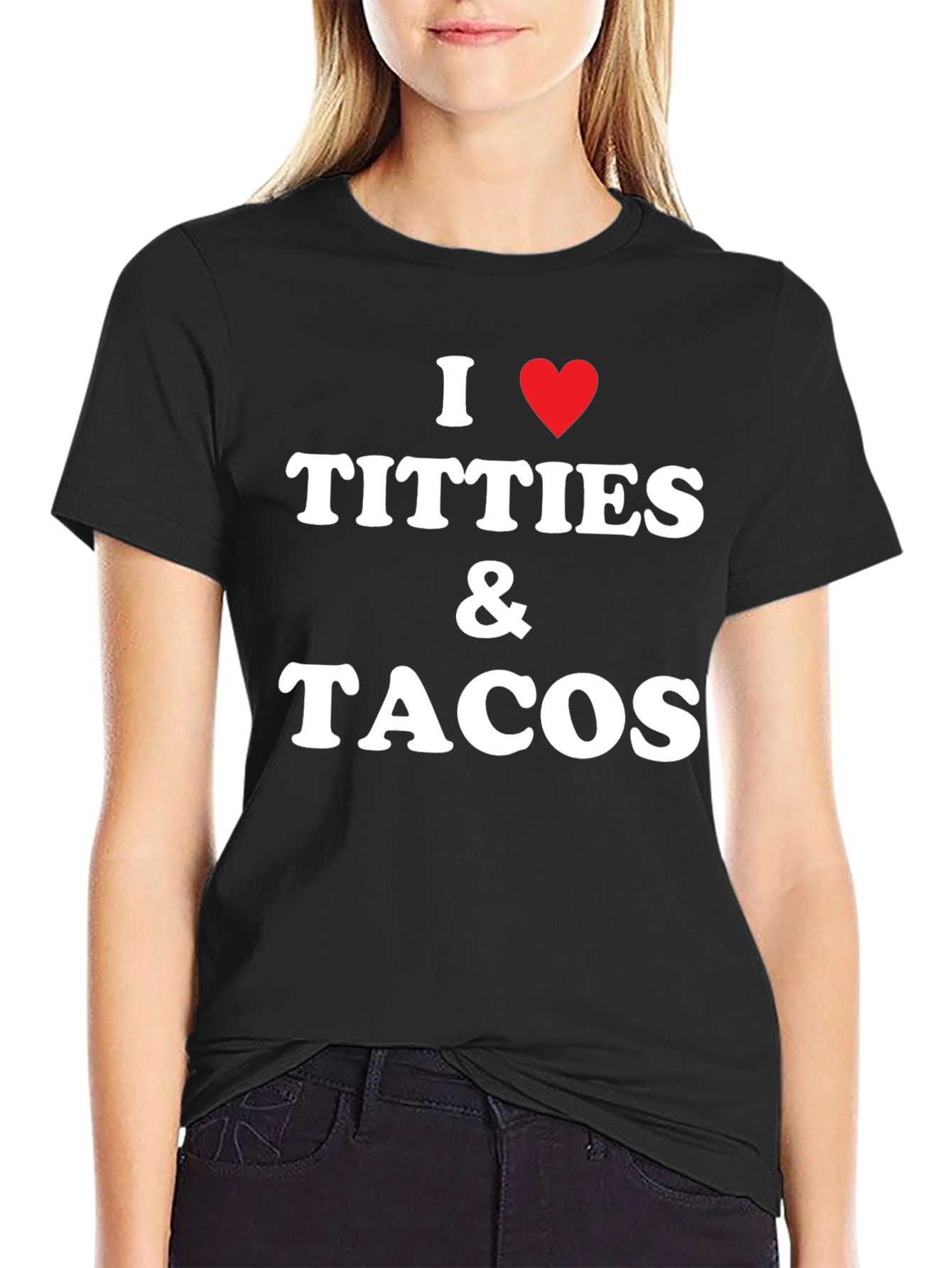 I Heart Titties & Tacos Graphic Tee