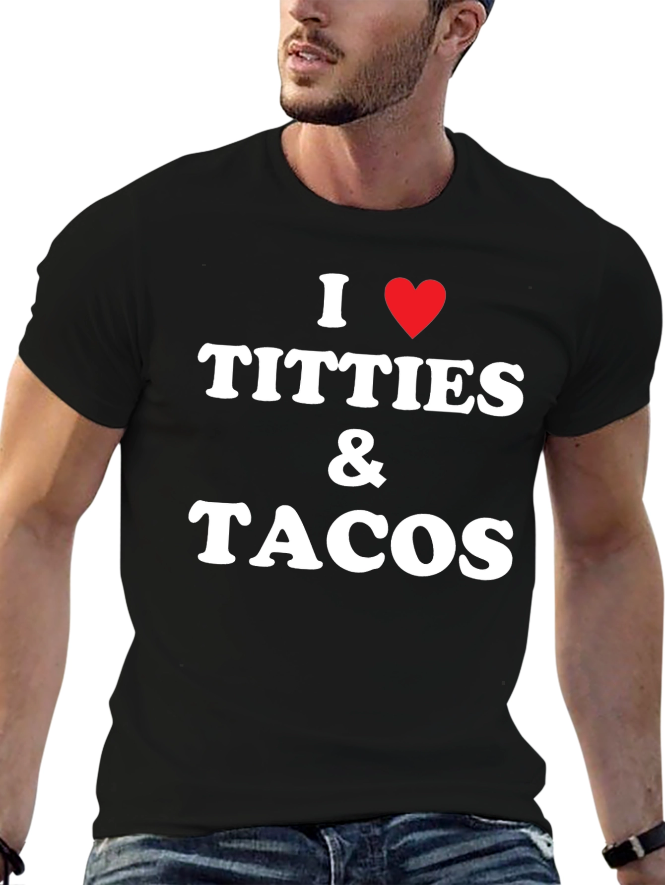 I Heart Titties & Tacos Graphic Tee