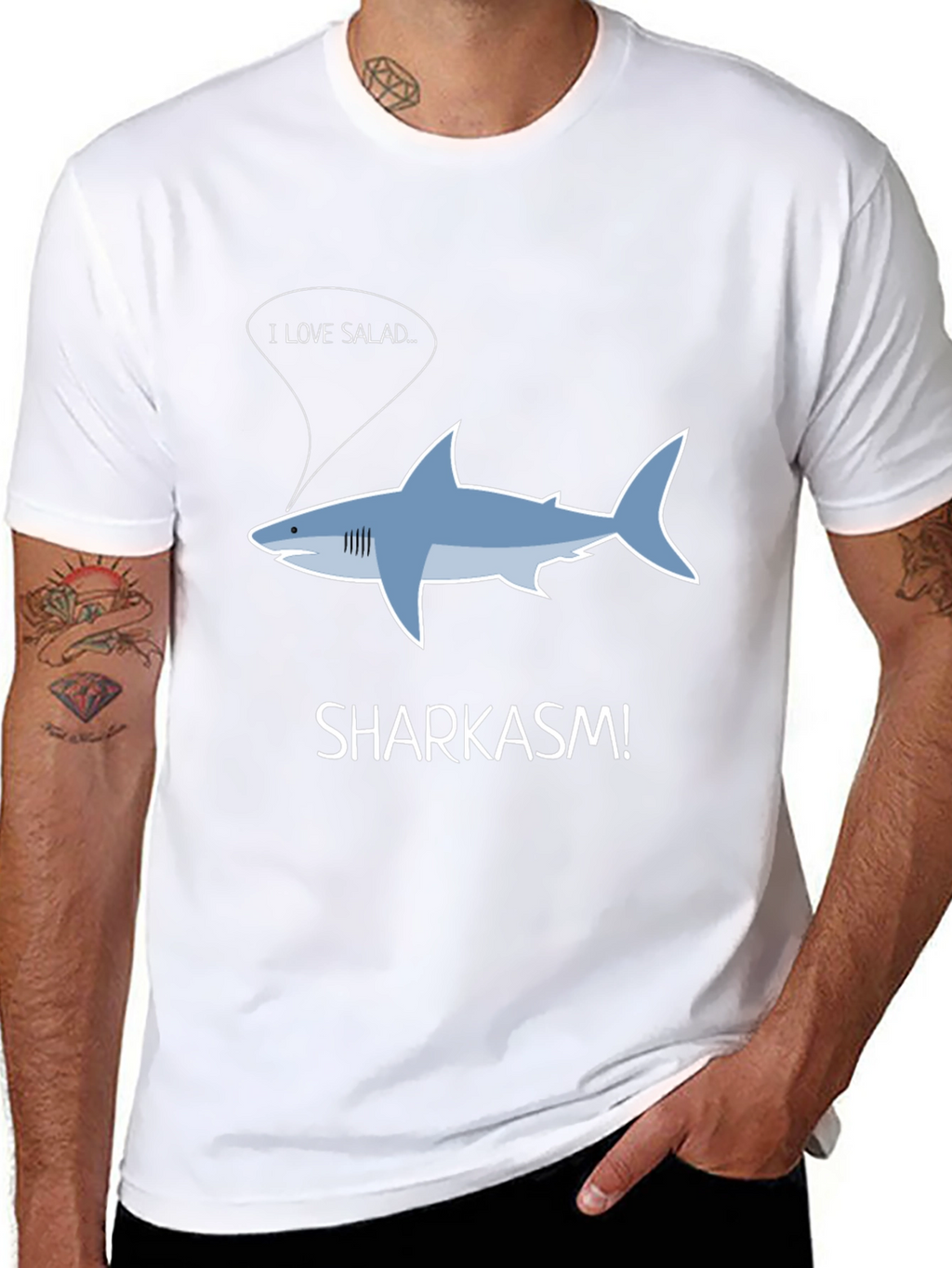Sharkasm T-Shirt - I Love Salad