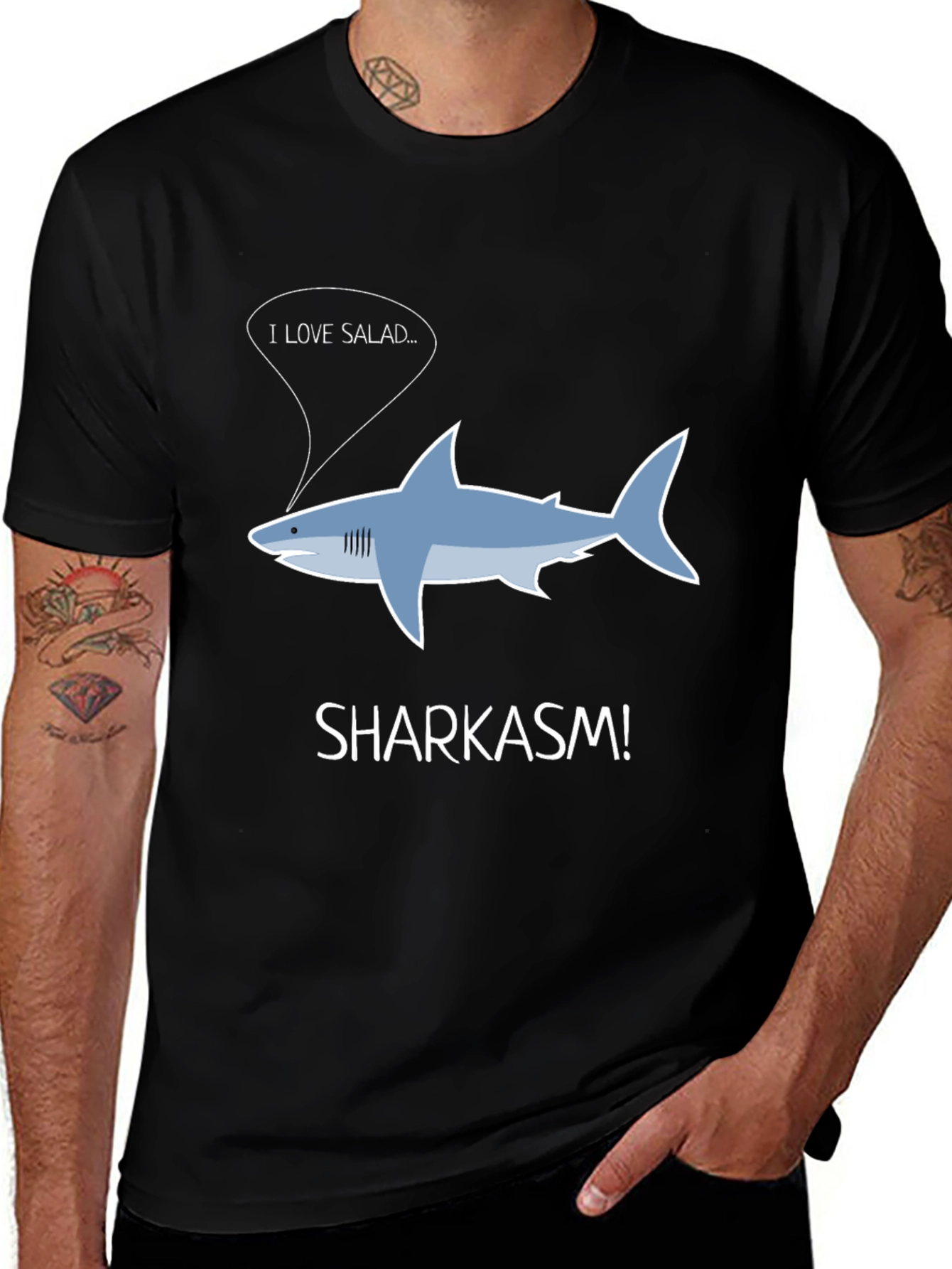 Sharkasm T-Shirt - I Love Salad