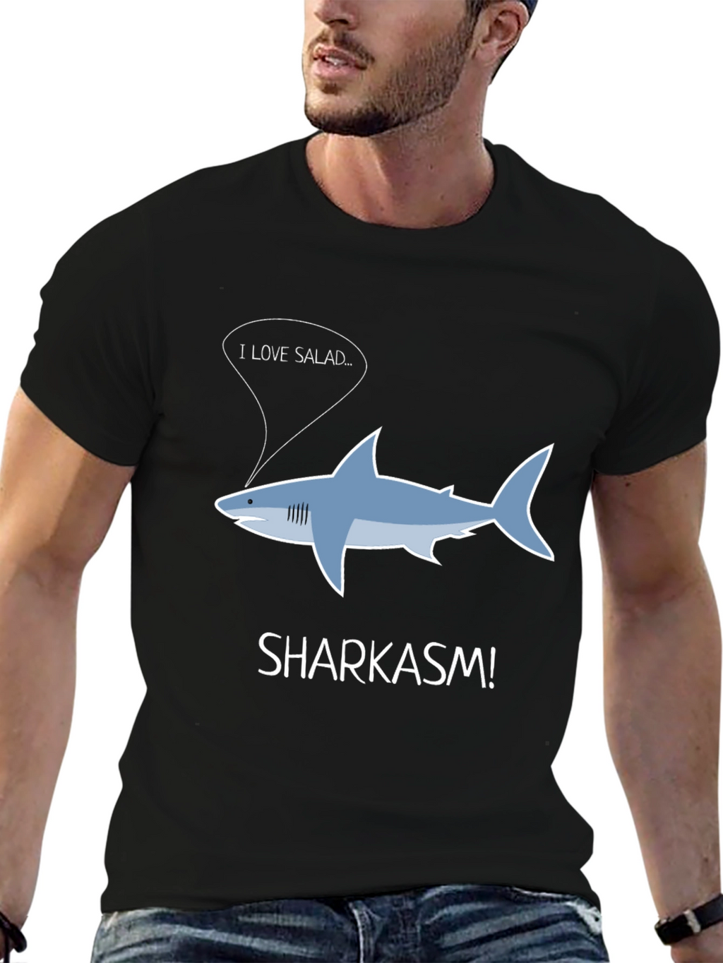 Sharkasm T-Shirt - I Love Salad