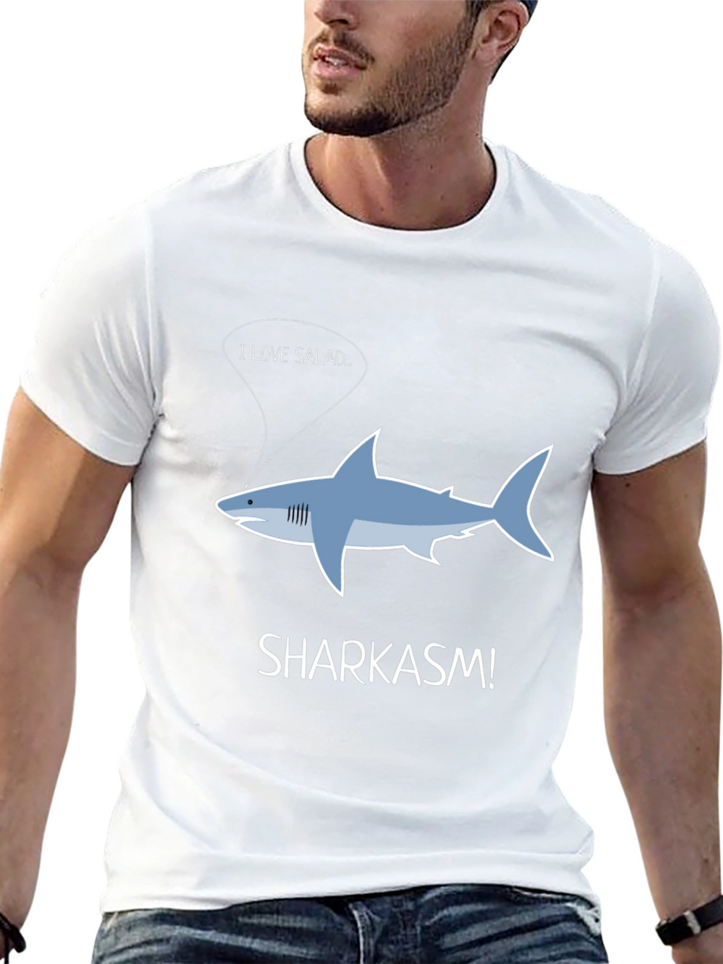 Sharkasm T-Shirt - I Love Salad