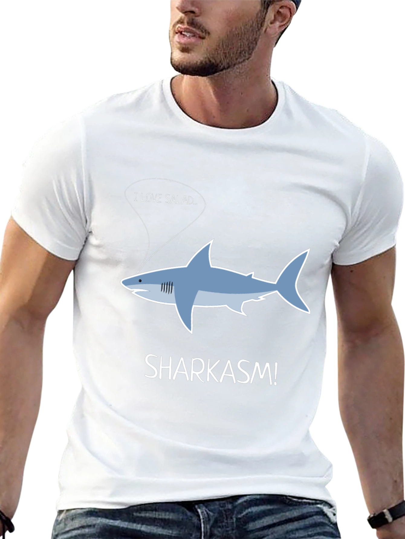 Sharkasm T-Shirt - I Love Salad