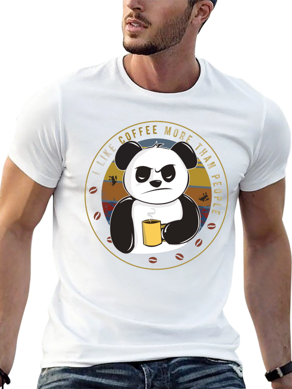 Coffee Lover Panda T-Shirt