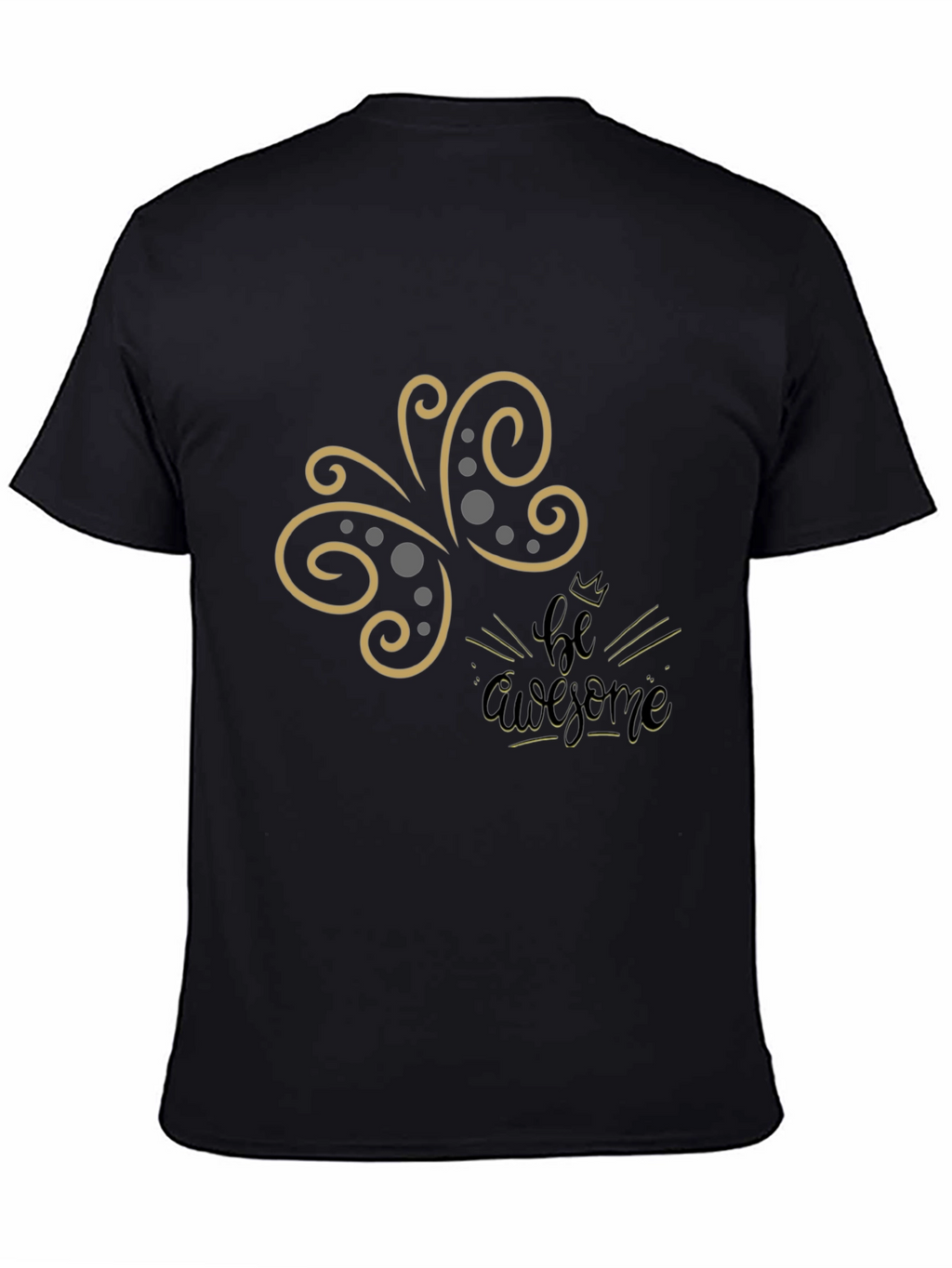 Be Awesome Graphic Tee - Stylish Black T-Shirt