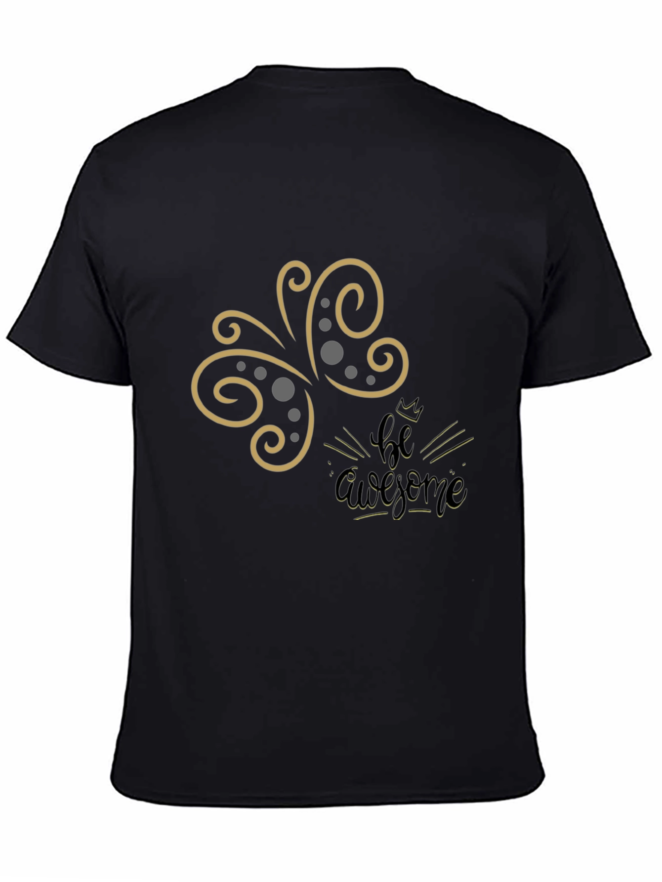 Be Awesome Graphic Tee - Stylish Black T-Shirt