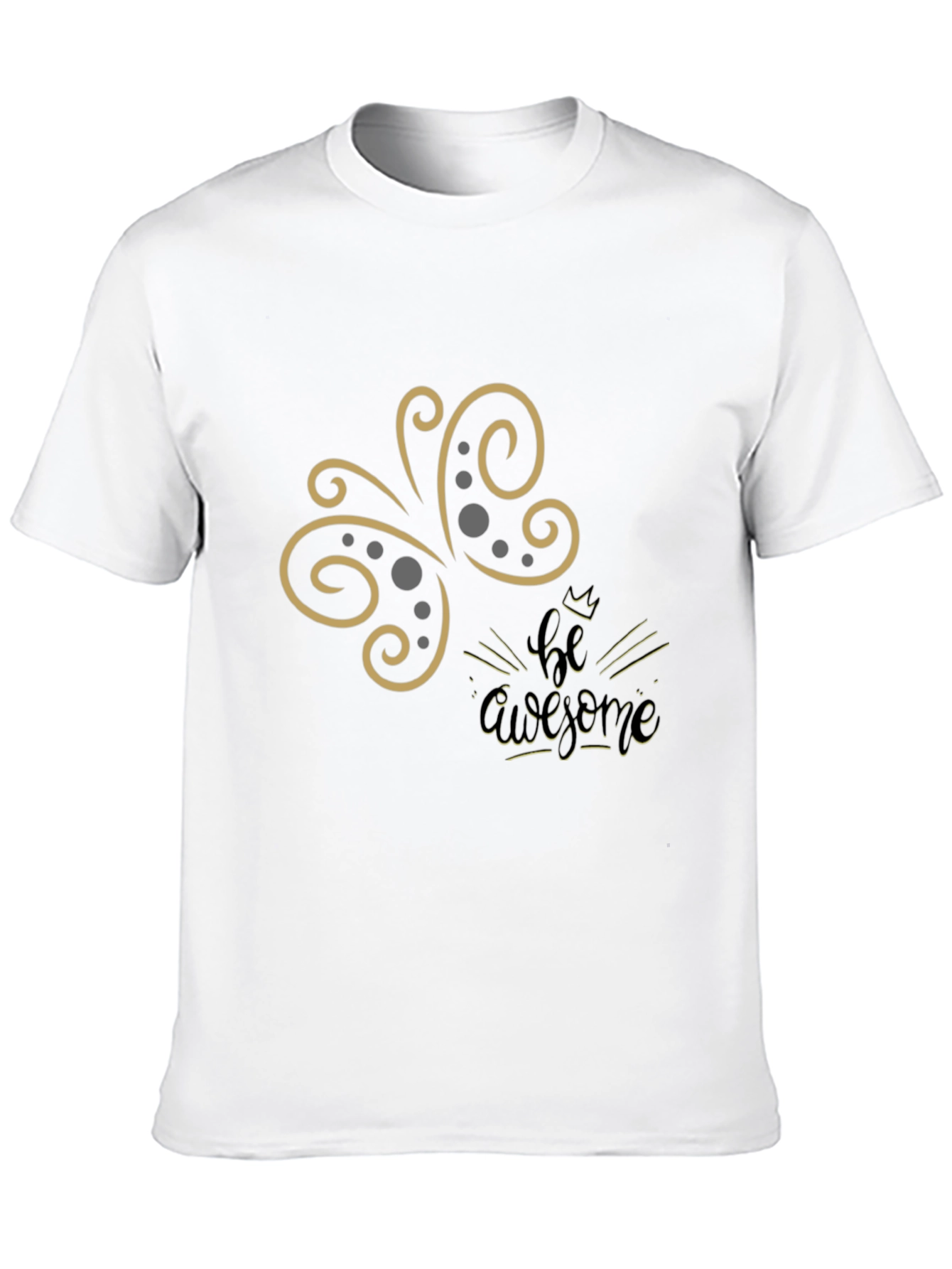 Be Awesome Graphic Tee - Stylish Black T-Shirt