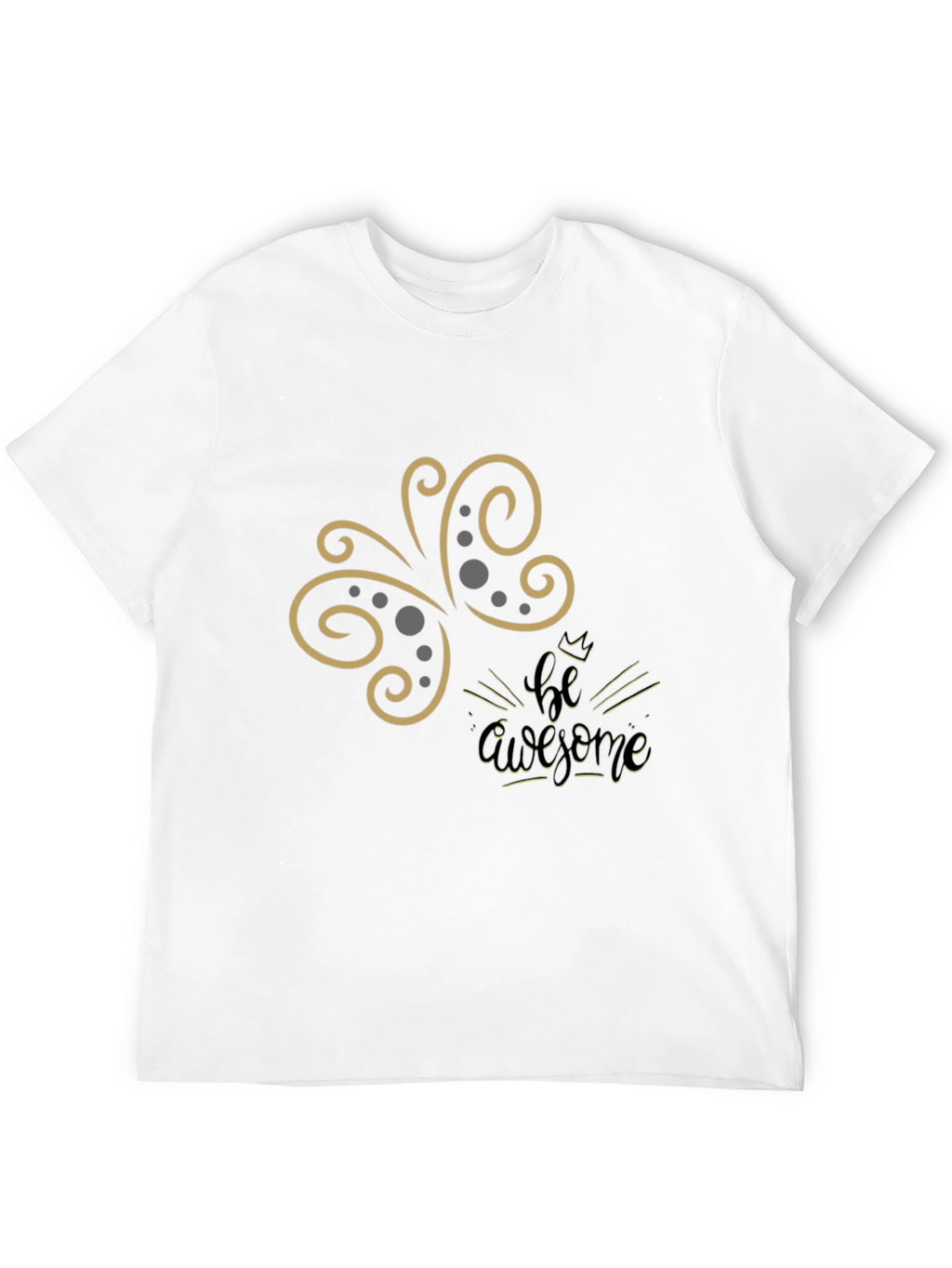 Be Awesome Graphic Tee - Stylish Black T-Shirt