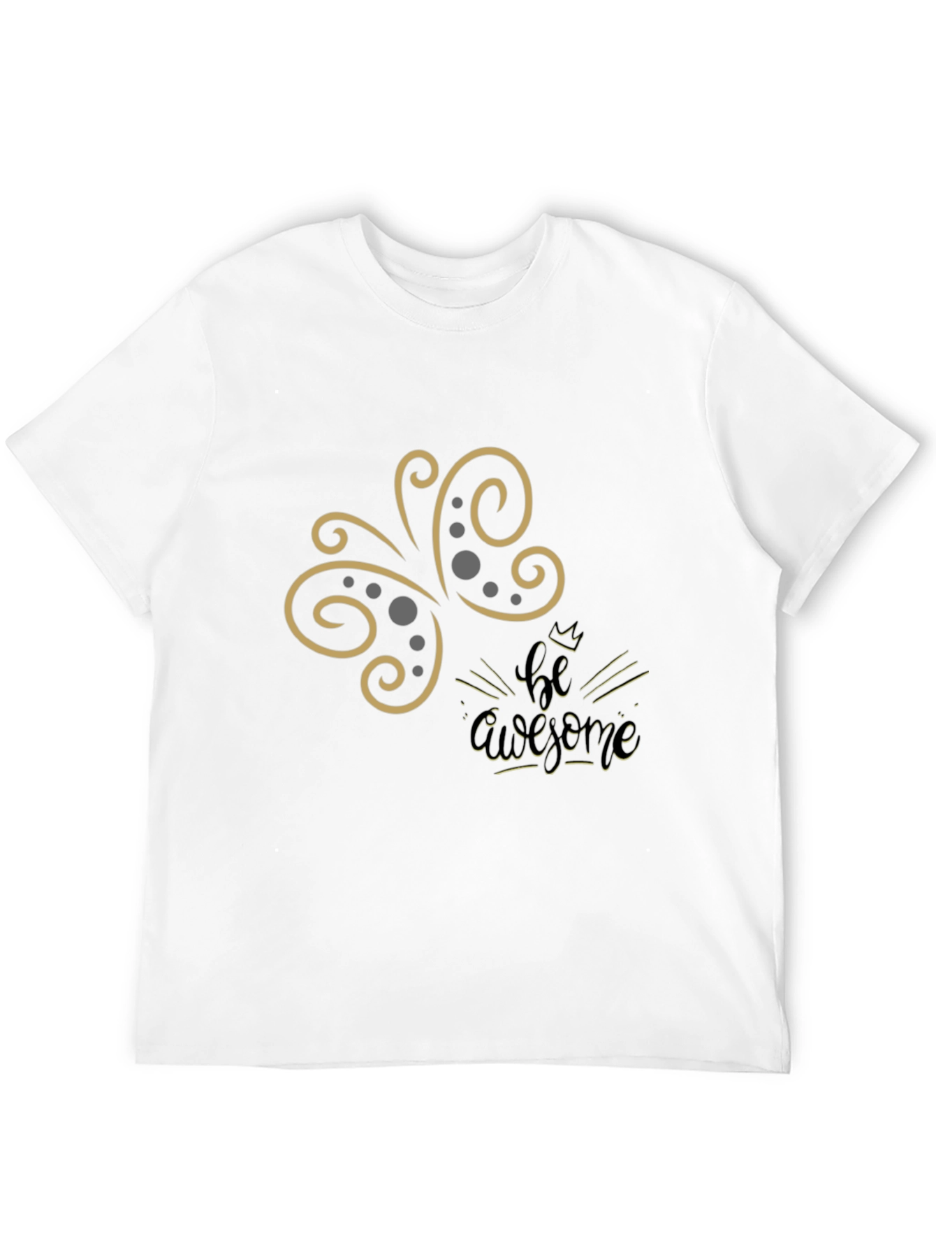 Be Awesome Graphic Tee - Stylish Black T-Shirt