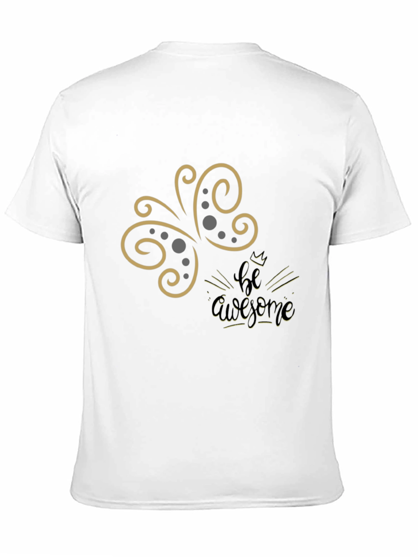 Be Awesome Graphic Tee - Stylish Black T-Shirt