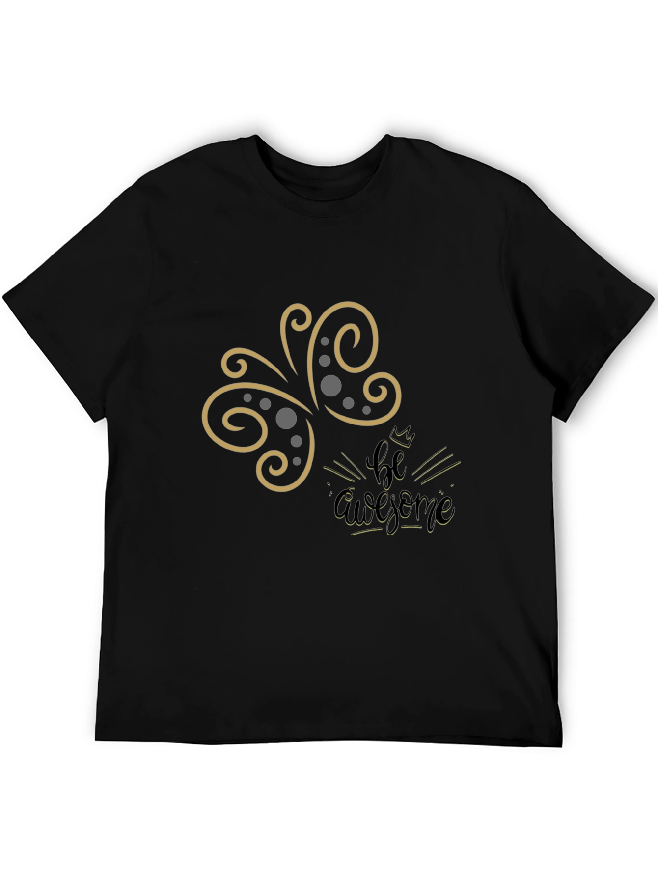 Be Awesome Graphic Tee - Stylish Black T-Shirt