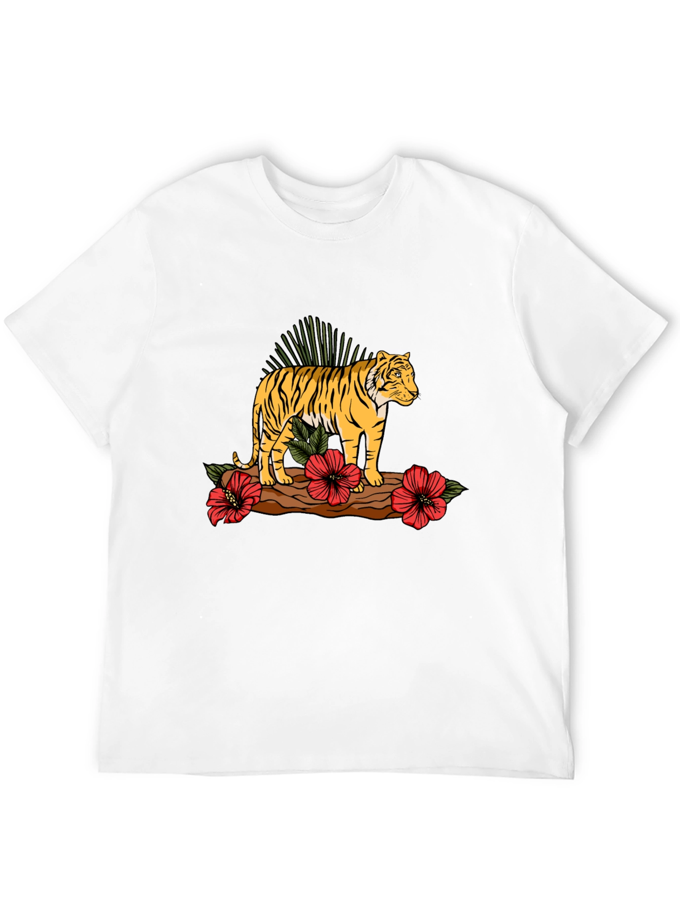 Tiger Graphic Print Black T-shirt