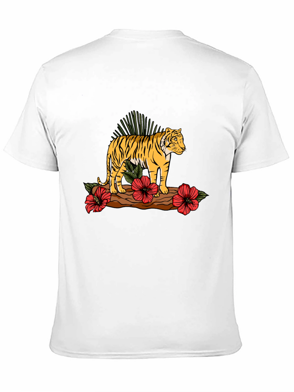 Tiger Graphic Print Black T-shirt