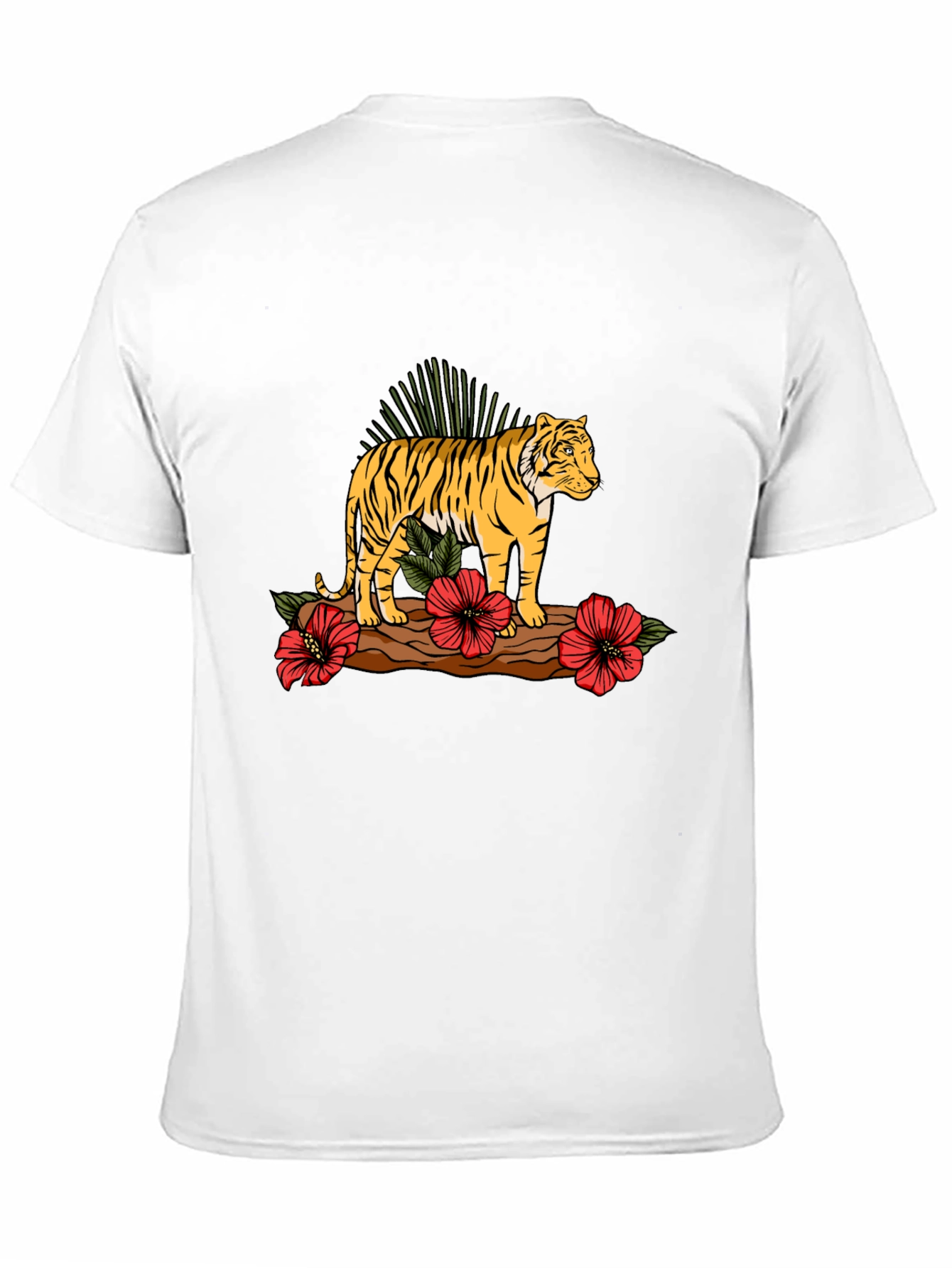 Tiger Graphic Print Black T-shirt