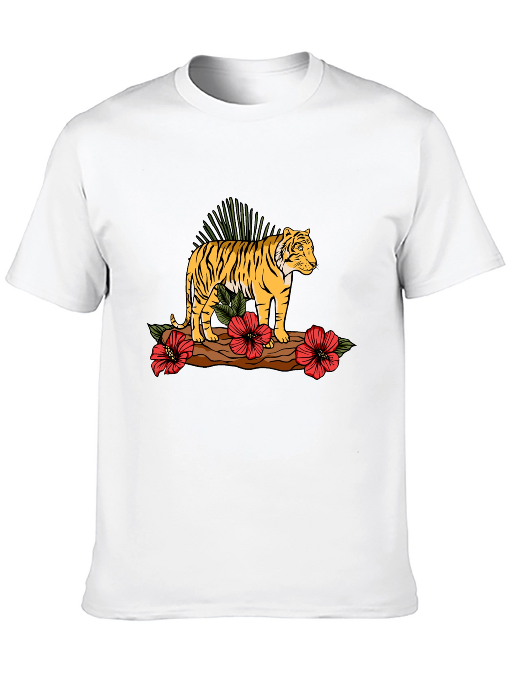 Tiger Graphic Print Black T-shirt