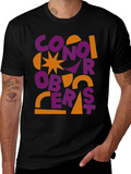 Conor Oberst Graphic Tee - Abstract Style