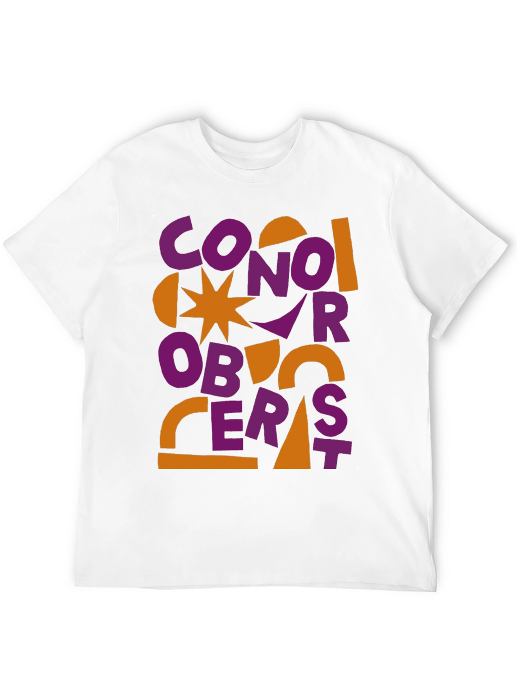 Conor Oberst Graphic Tee - Abstract Style