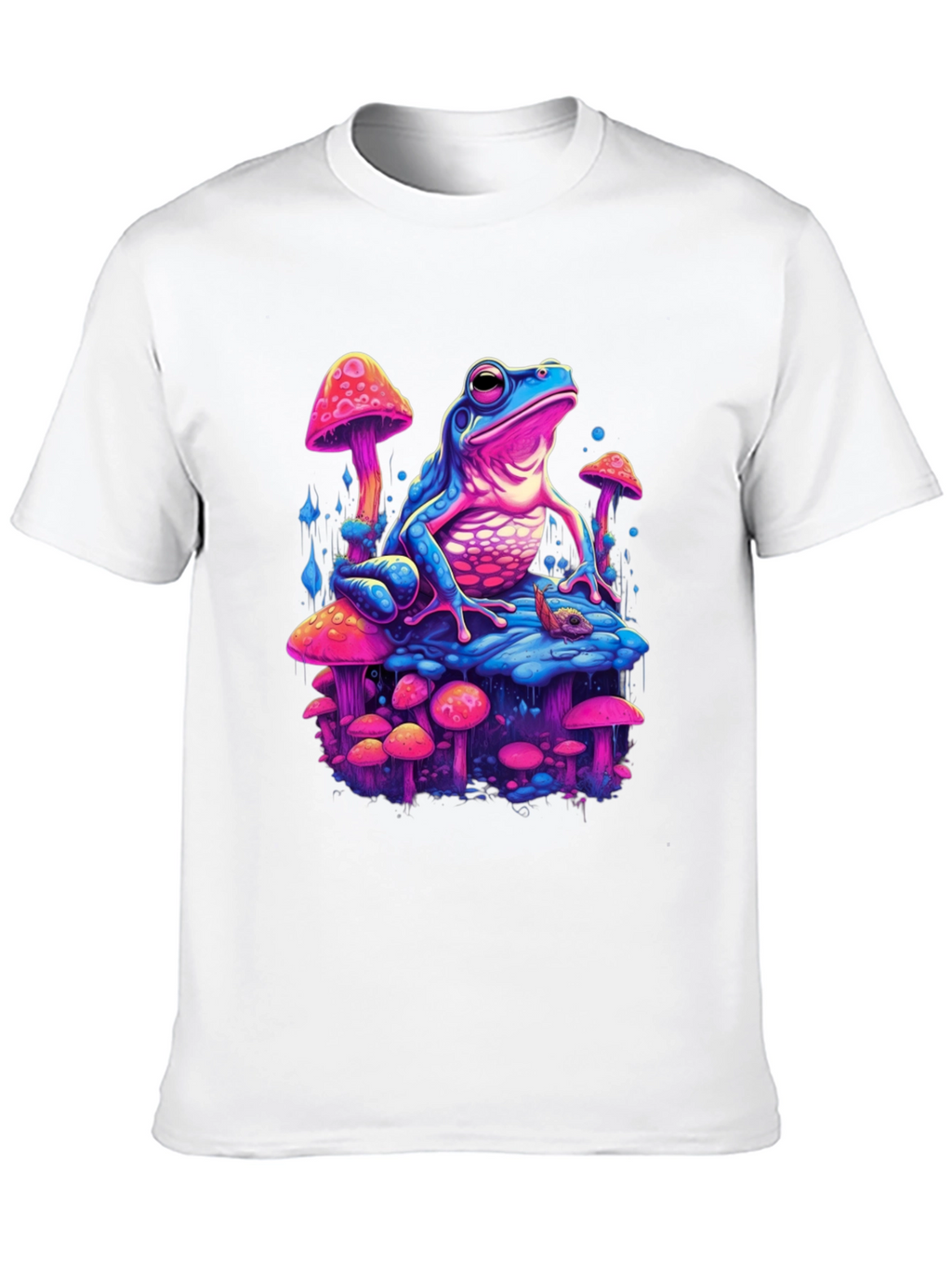 Psychedelic Frog on Mushroom T-Shirt