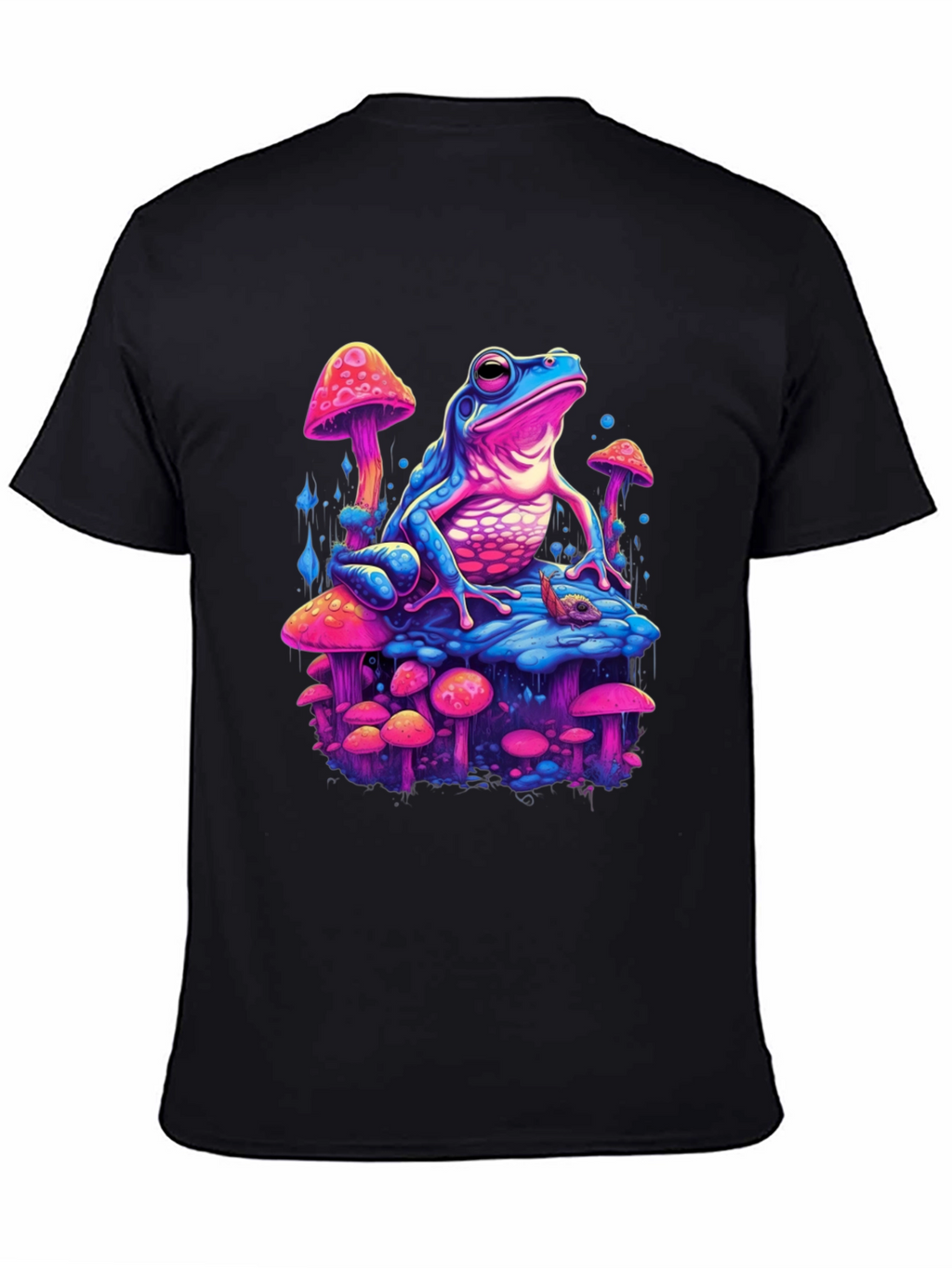 Psychedelic Frog on Mushroom T-Shirt