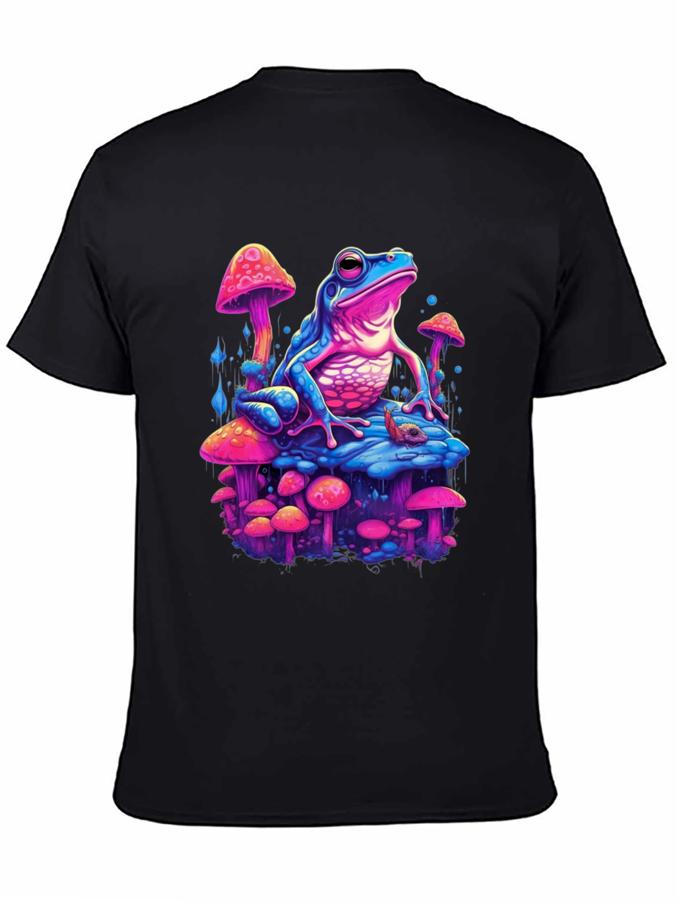 Psychedelic Frog on Mushroom T-Shirt