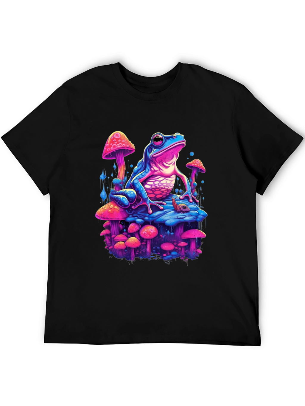 Psychedelic Frog on Mushroom T-Shirt