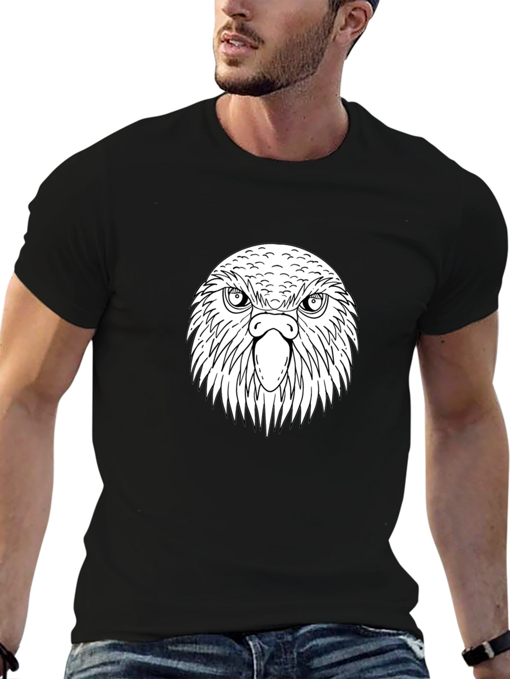 Black Eagle Graphic Tee - Bold Design