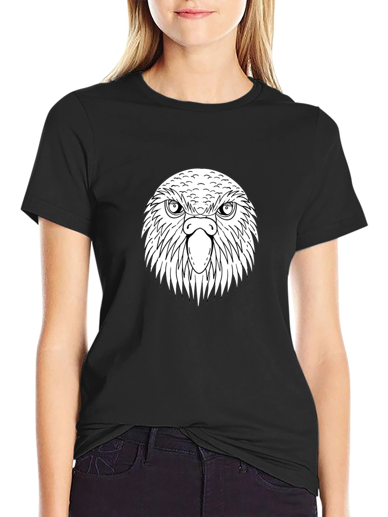 Black Eagle Graphic Tee - Bold Design