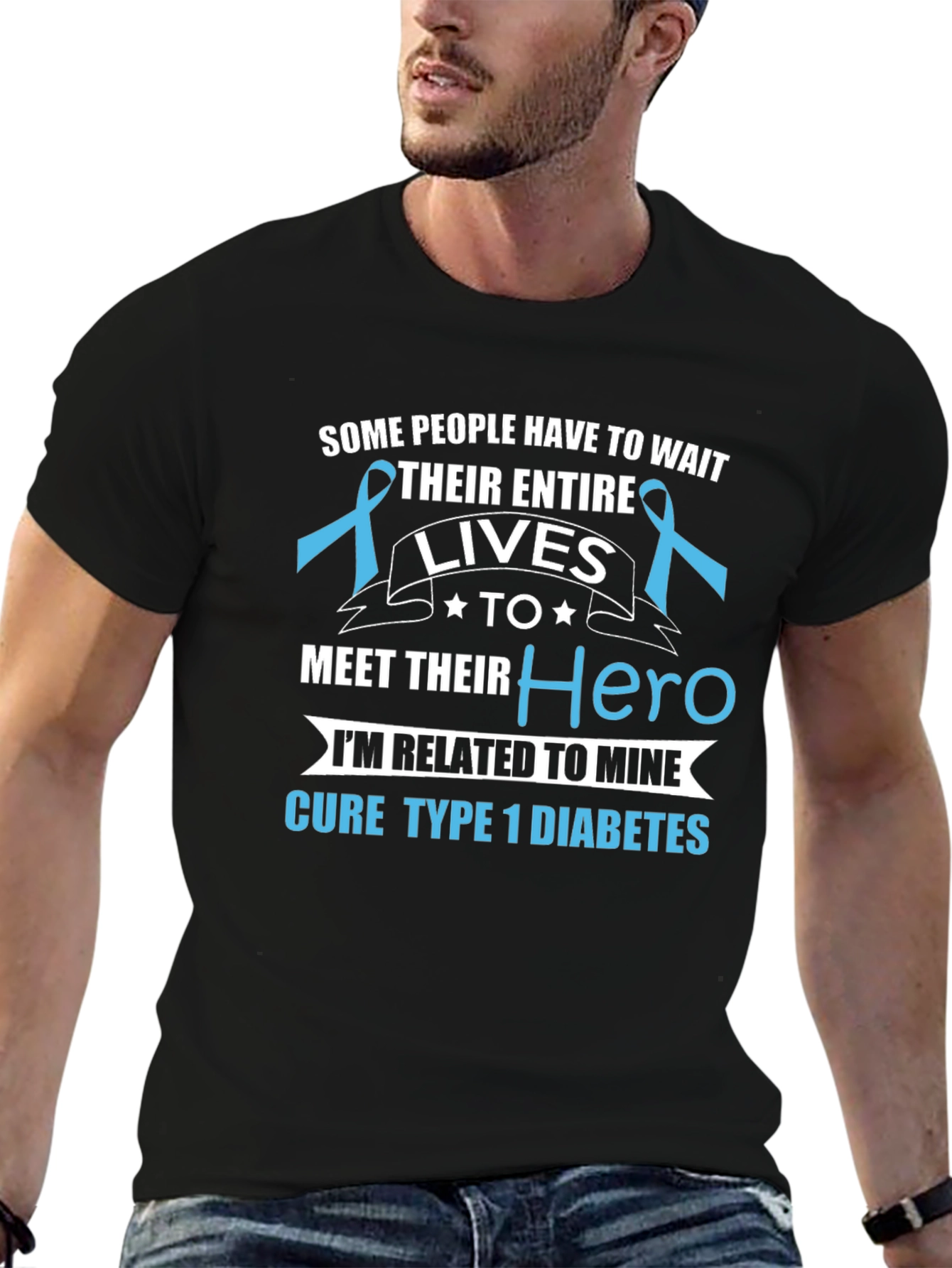 Cure Type 1 Diabetes Hero T-Shirt