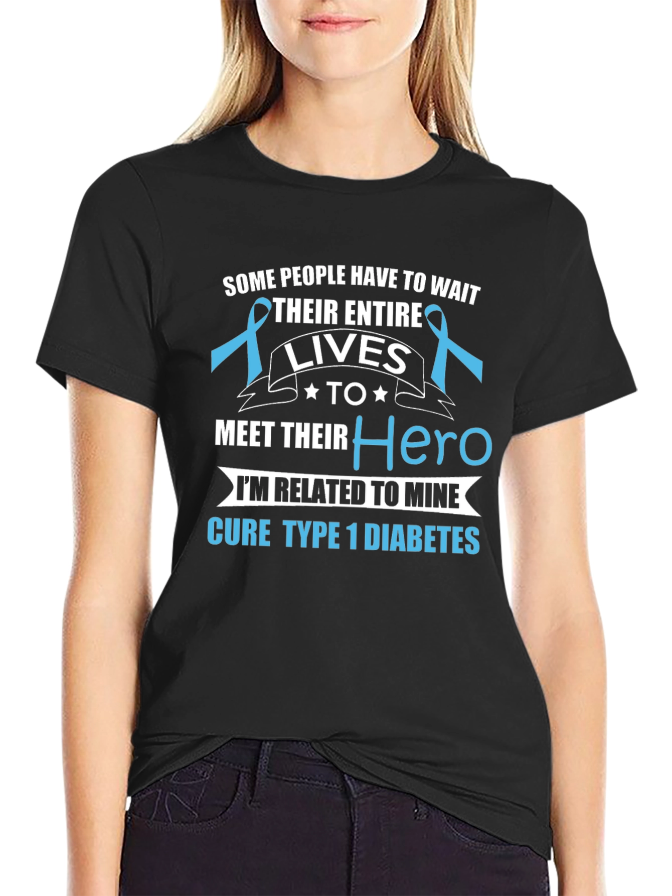 Cure Type 1 Diabetes Hero T-Shirt