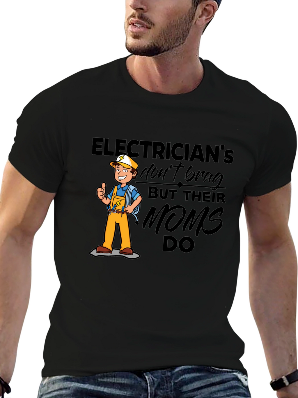 Electricians Moms T-Shirt Funny Gift