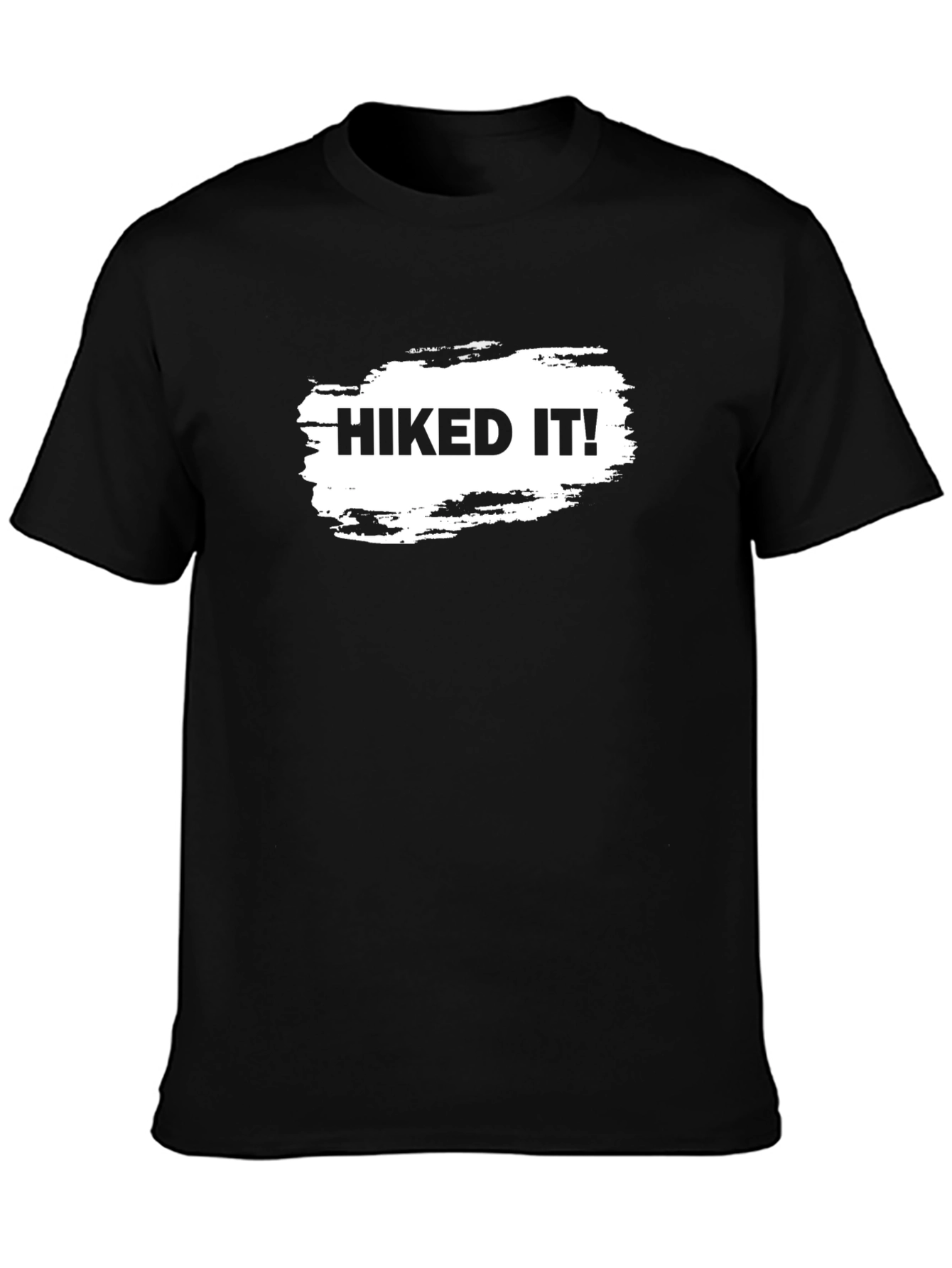 Hiked It! Graphic T-Shirt - Black Crew Neck Tee