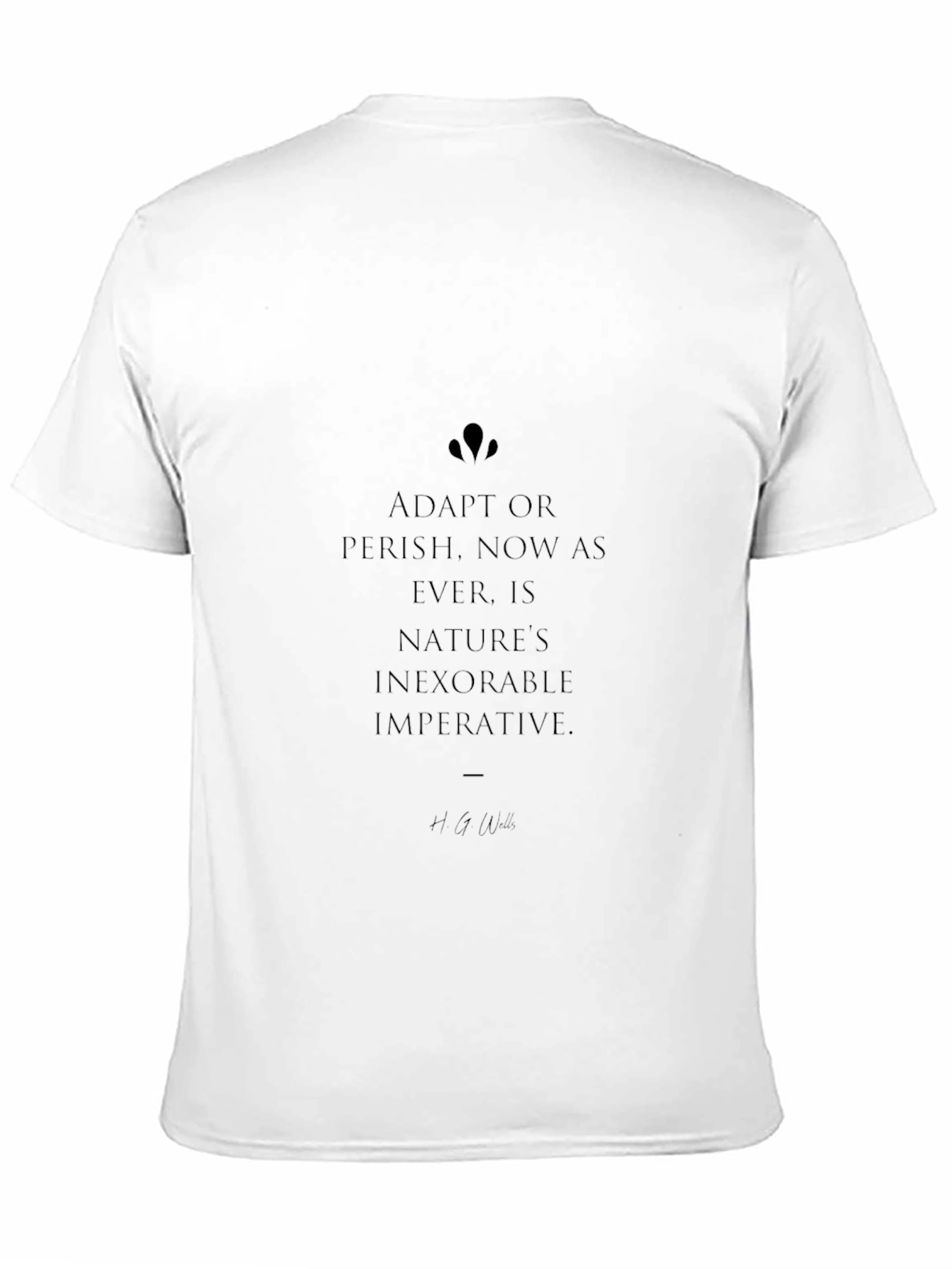 Adapt or Perish Black Graphic Tee
