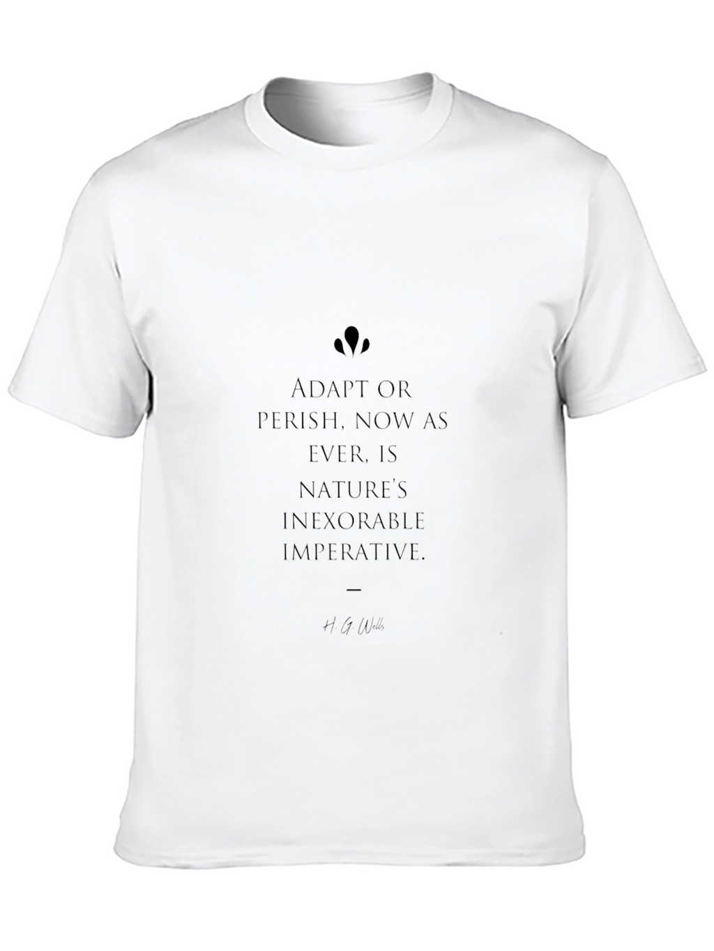 Adapt or Perish Black Graphic Tee