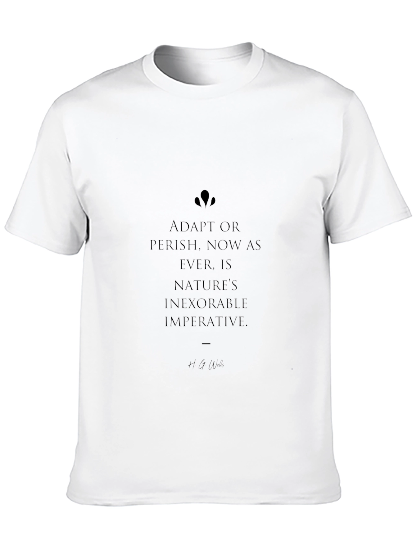 Adapt or Perish Black Graphic Tee