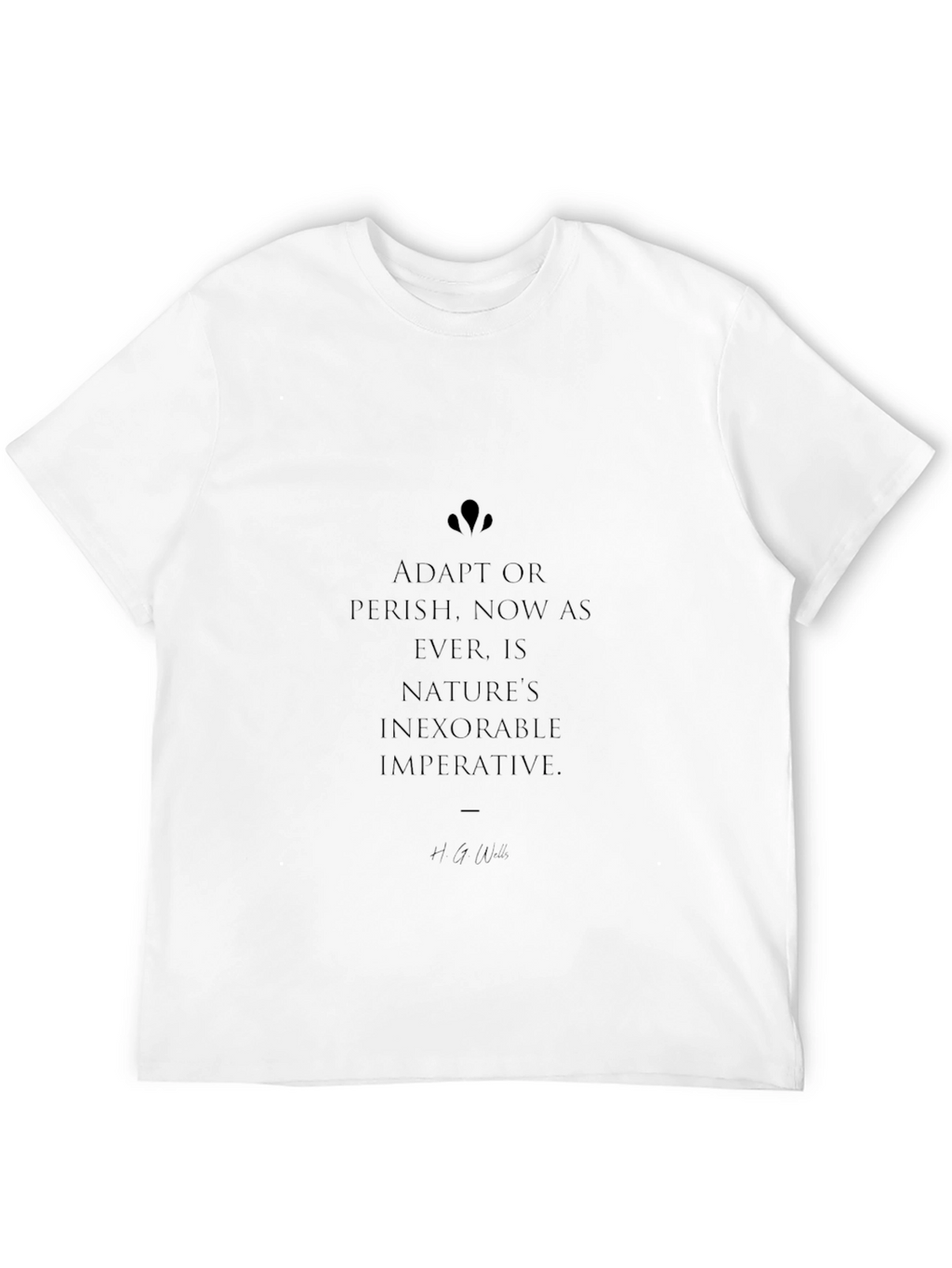 Adapt or Perish Black Graphic Tee