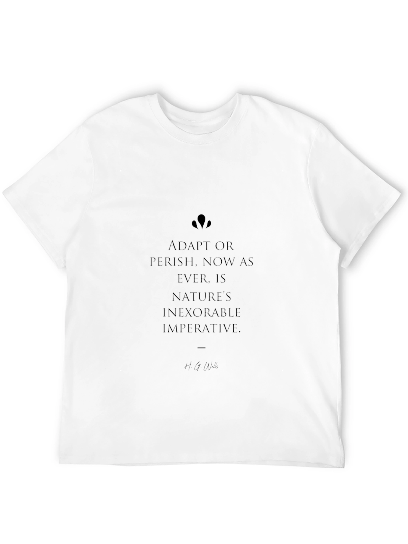 Adapt or Perish Black Graphic Tee