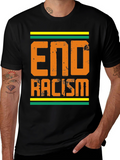 End Racism Graphic Tee - Black T-Shirt
