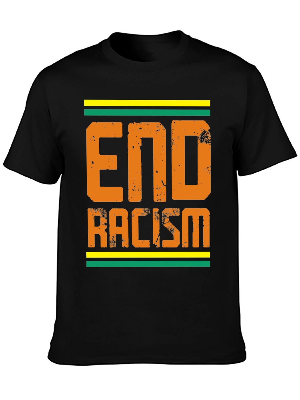 End Racism Graphic Tee - Black T-Shirt