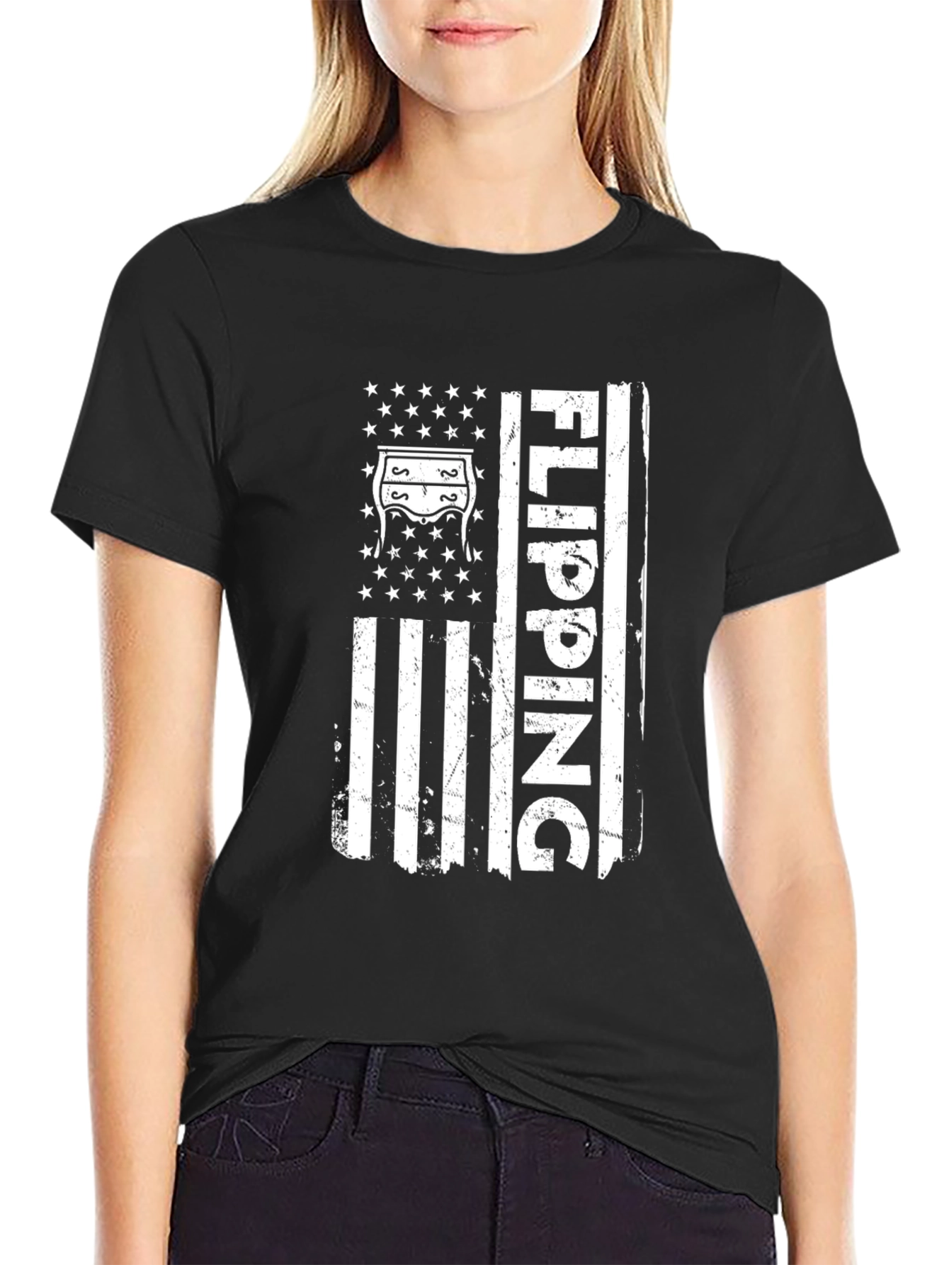 Flipping Furniture Flag Graphic T-Shirt