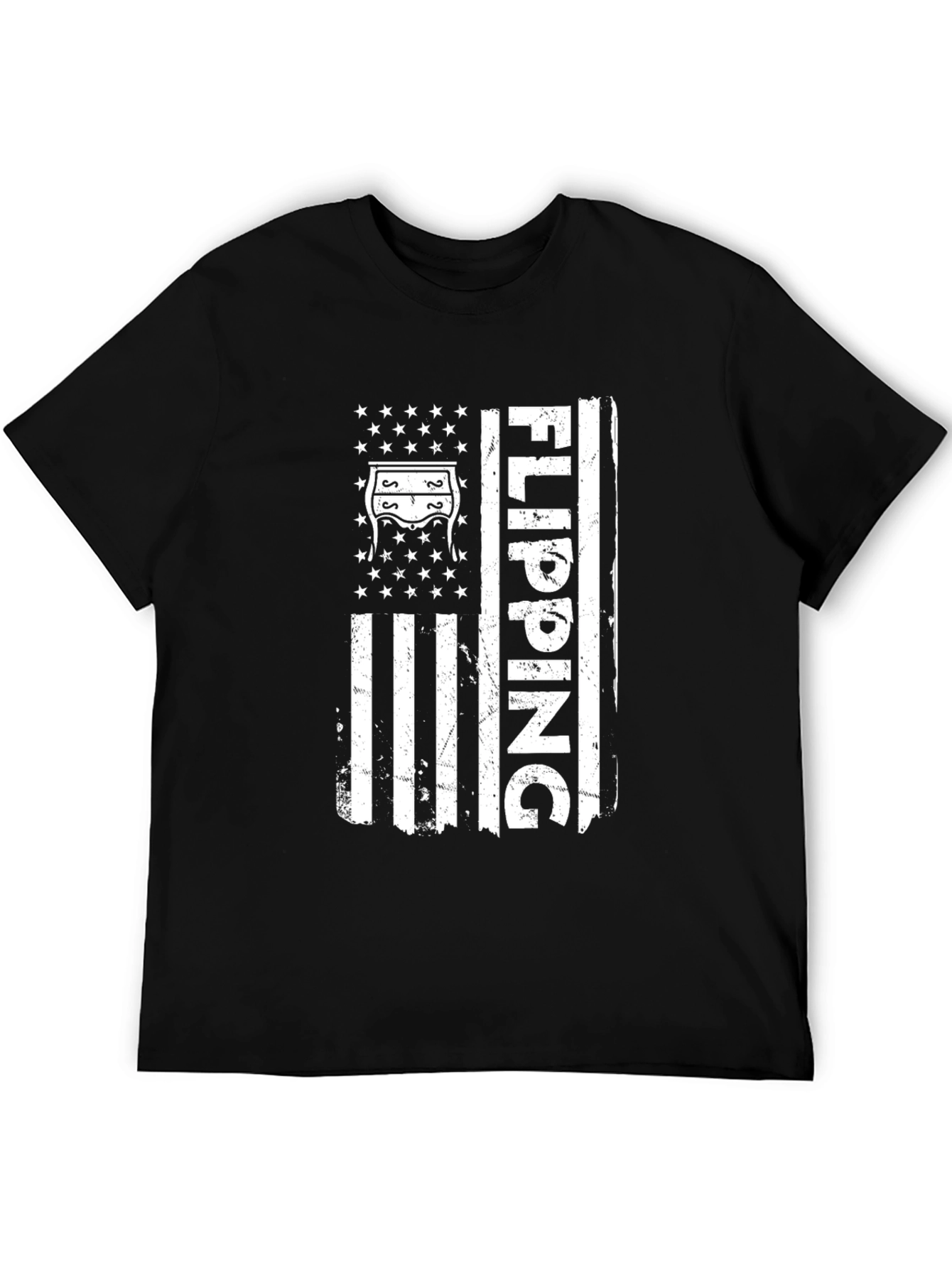Flipping Furniture Flag Graphic T-Shirt