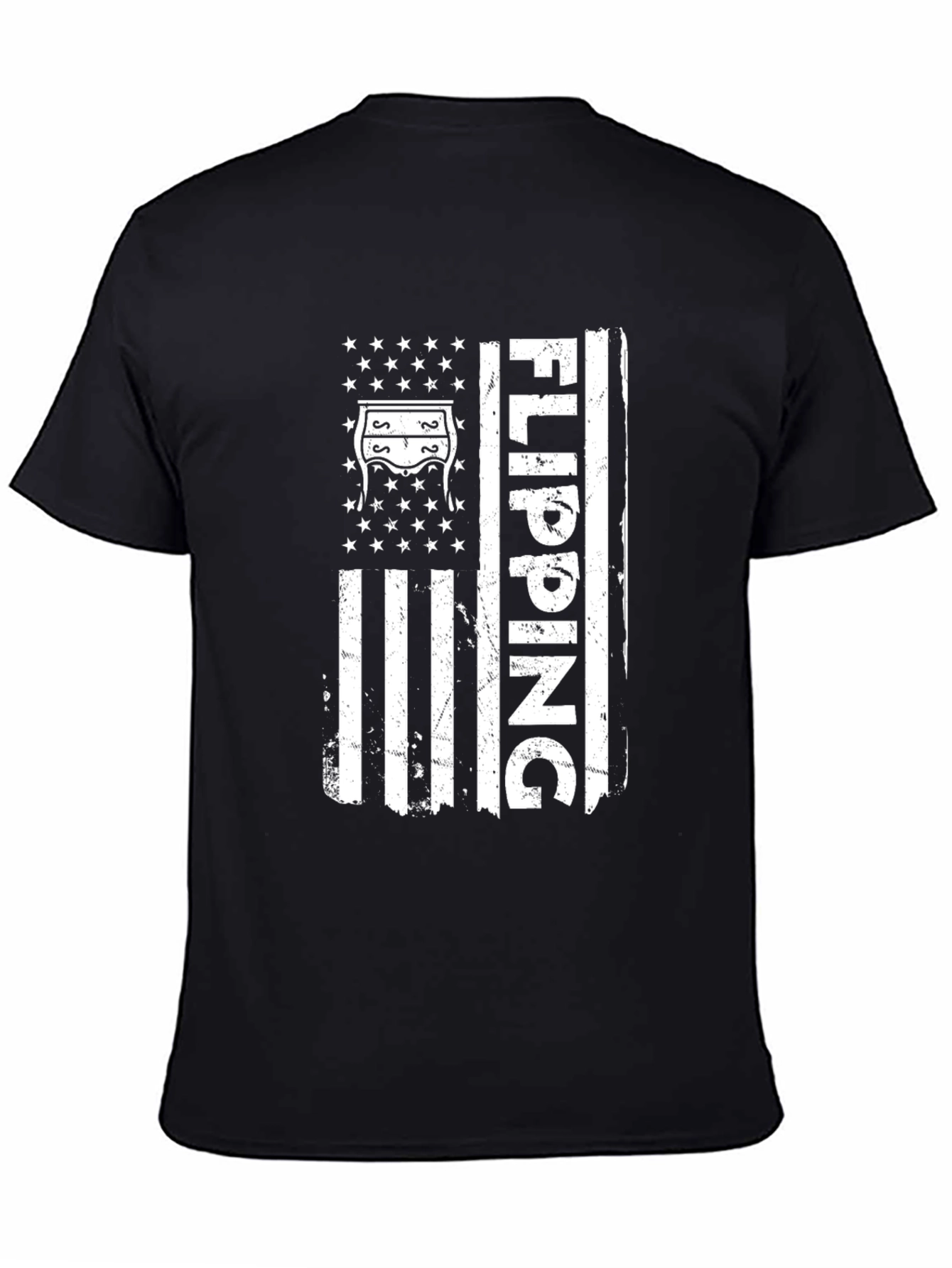 Flipping Furniture Flag Graphic T-Shirt