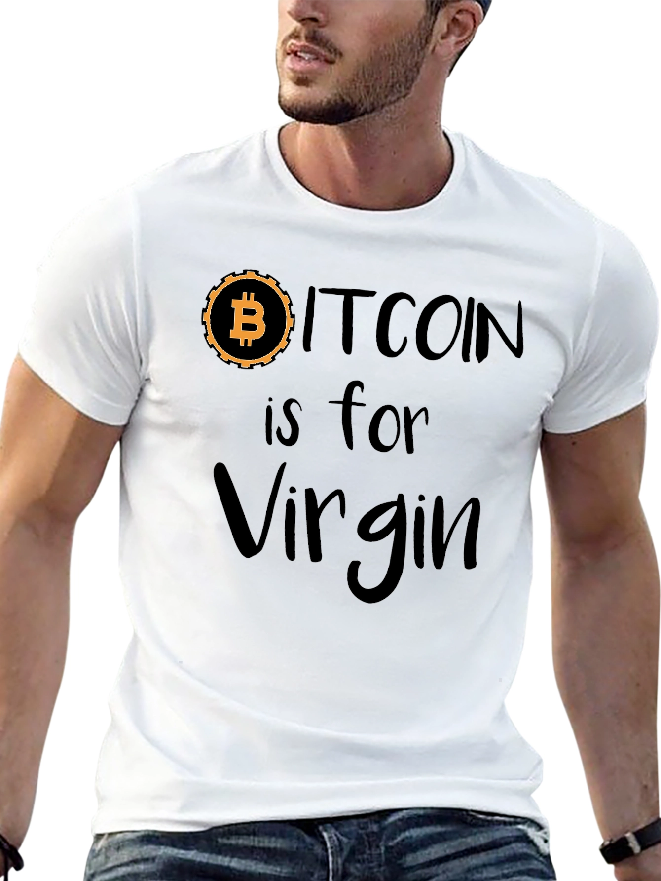 Bitcoin is for Virgin Black Graphic Tee