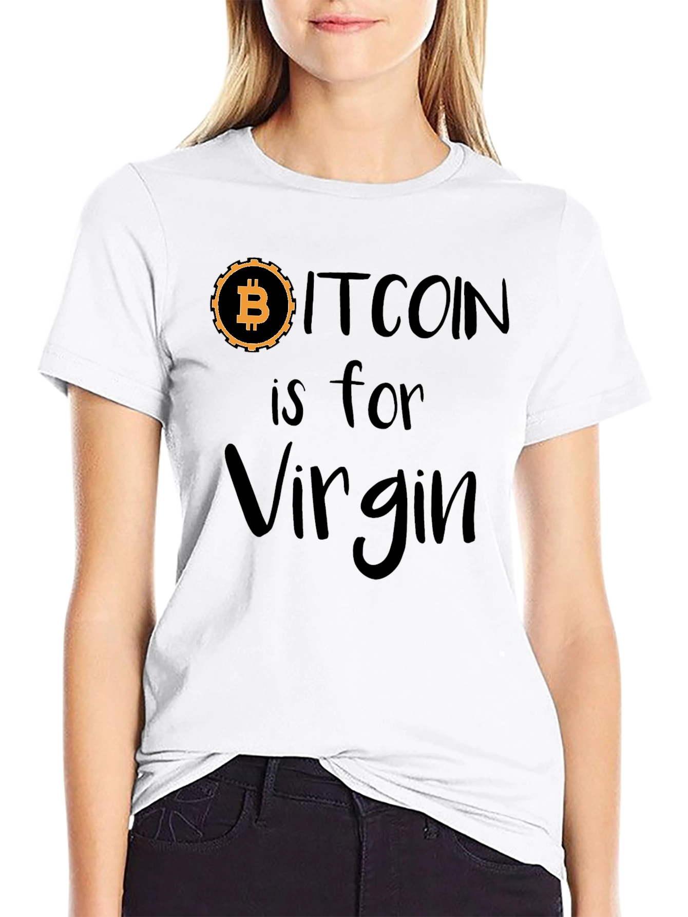 Bitcoin is for Virgin Black Graphic Tee