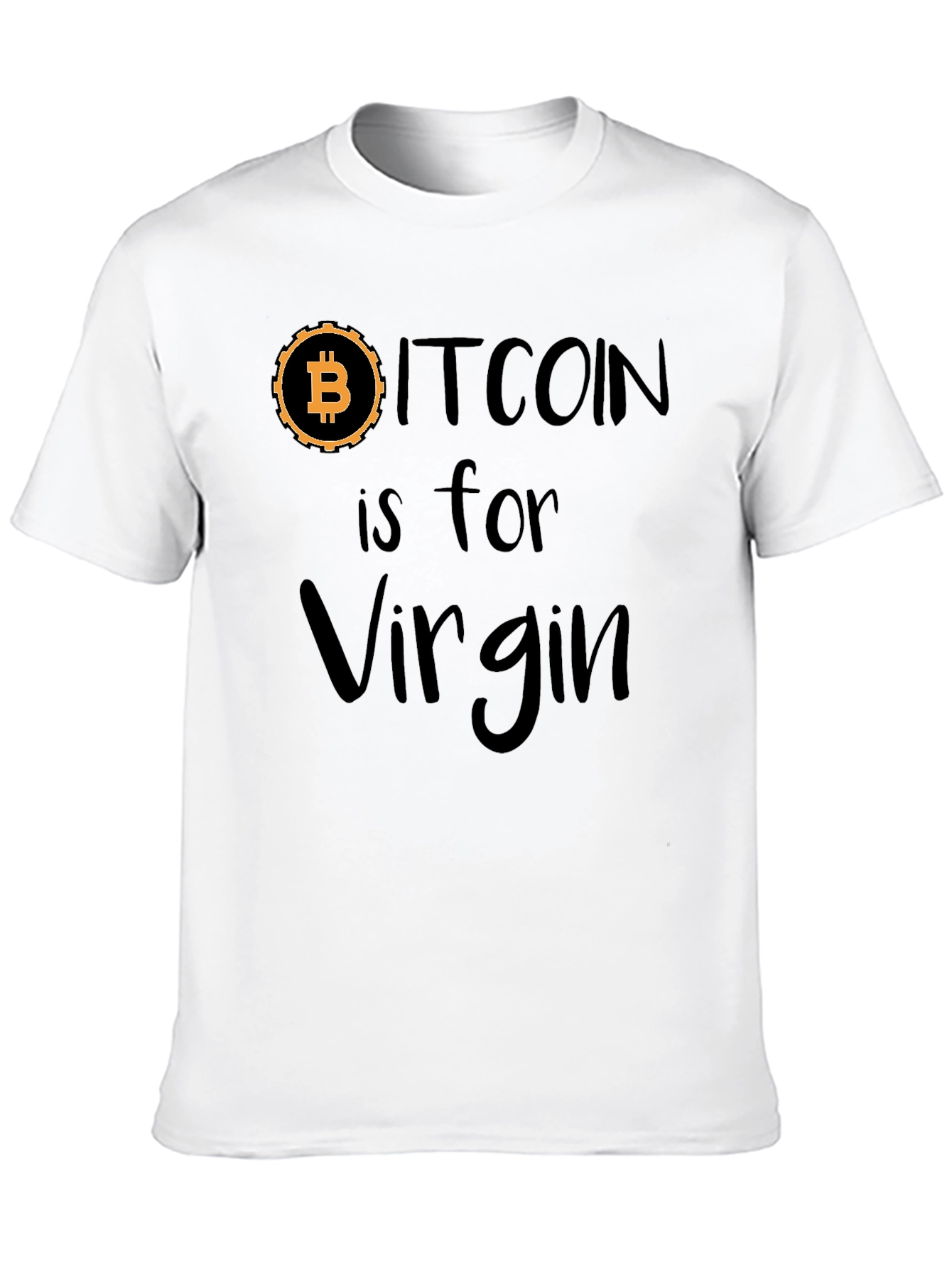 Bitcoin is for Virgin Black Graphic Tee
