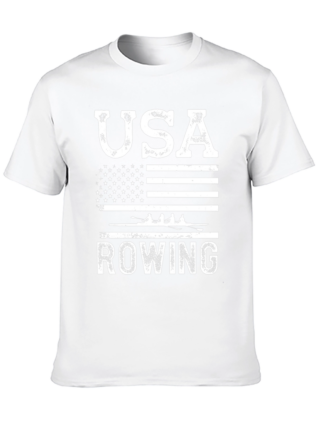 USA Rowing T-Shirt - American Flag Design